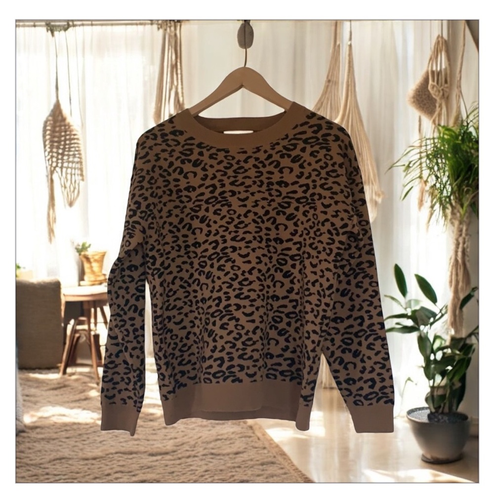 Philosophy Animal Print Sweater-EUC-Sz S-Oversized 🍂 - Picture 2 of 14